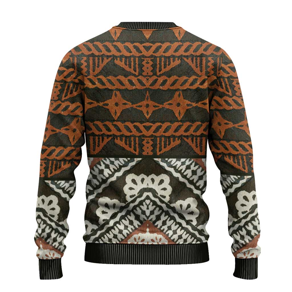 Bula Fiji Tapa Ugly Christmas Sweater Fijian Masi Vintage Vibes - Polynesian Pride
