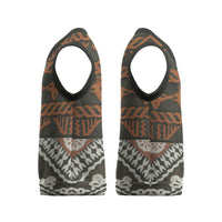 Bula Fiji Tapa Christmas Knitted V-Neck Vest Fijian Masi Vintage Vibes - Polynesian Pride