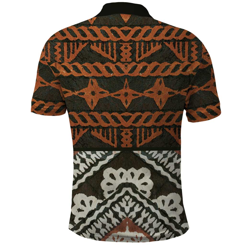 Bula Fiji Tapa Polo Shirt Fijian Masi Vintage Vibes - Polynesian Pride