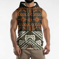 Bula Fiji Tapa Sleeveless Hoodie Fijian Masi Vintage Vibes LT14 - Polynesian Pride