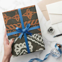 Bula Fiji Tapa Wrapping Paper Fijian Masi Vintage Vibes - Polynesian Pride