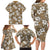 Kuvui Bula Fiji Family Matching Long Sleeve Bodycon Dress and Hawaiian Shirt Fijian Tapa Seamless Hibiscus - Polynesian Pride