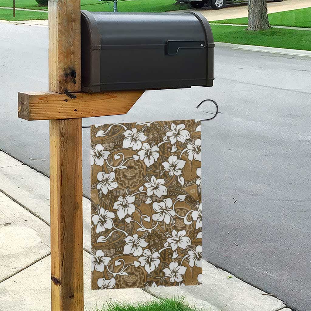 Kuvui Bula Fiji Garden Flag Fijian Tapa Seamless Hibiscus - Polynesian Pride