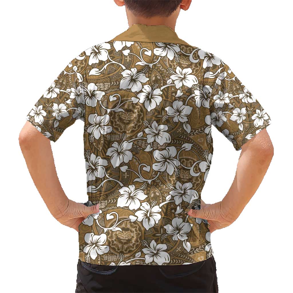 Kuvui Bula Fiji Kid Hawaiian Shirt Fijian Tapa Seamless Hibiscus - Polynesian Pride