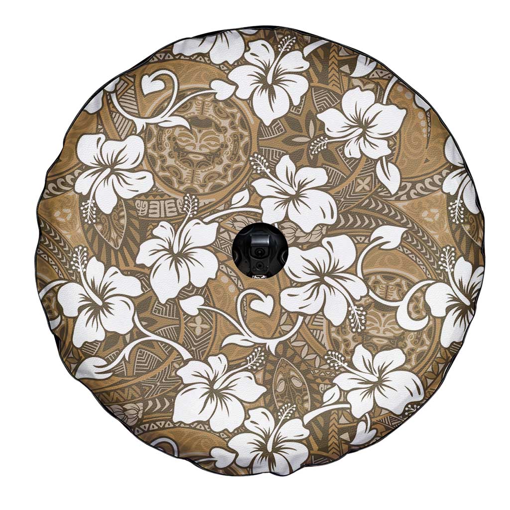Kuvui Bula Fiji Spare Tire Cover Fijian Tapa Seamless Hibiscus LT14 - Polynesian Pride