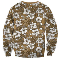 Kuvui Bula Fiji Sweatshirt Fijian Tapa Seamless Hibiscus - Polynesian Pride