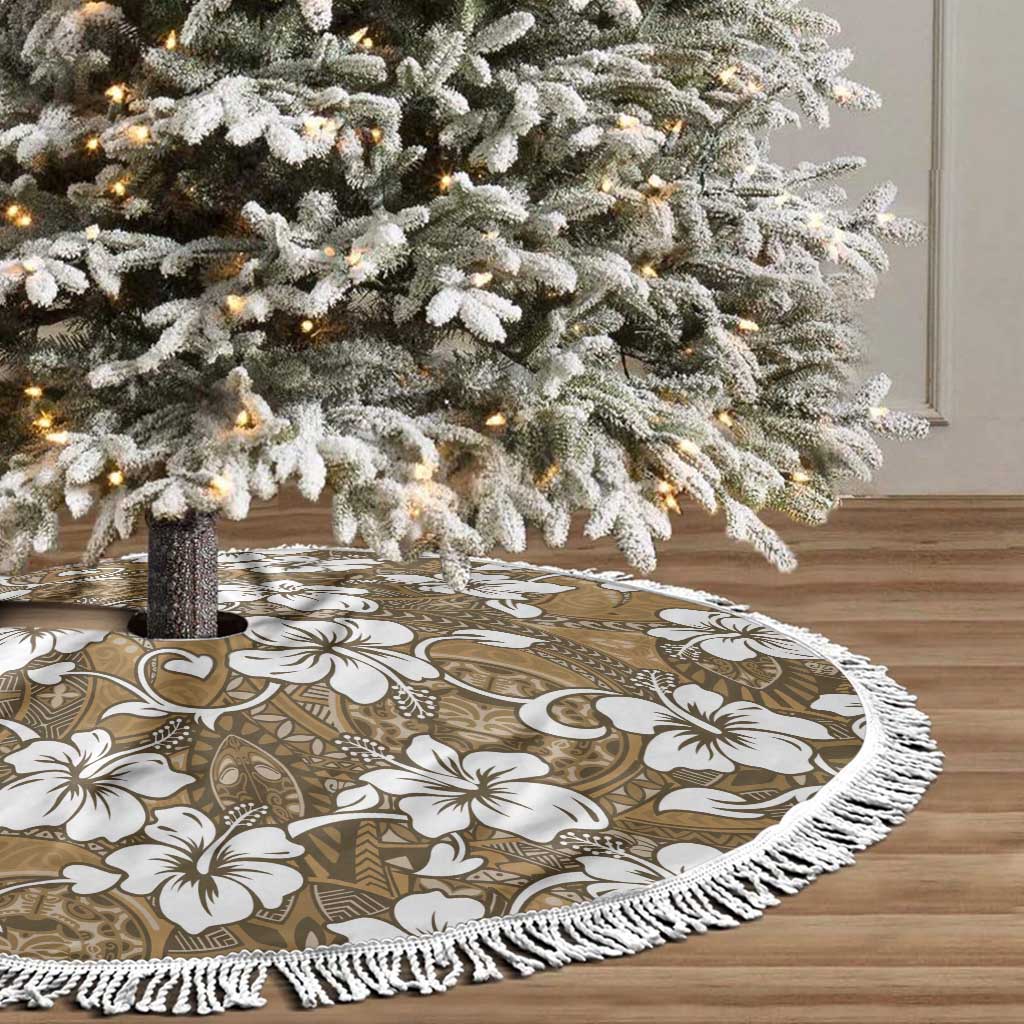Kuvui Bula Fiji Tree Skirt Fijian Tapa Seamless Hibiscus - Polynesian Pride