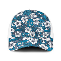Karakarawa Bula Fiji Baseball Net Cap Fijian Tapa Seamless Hibiscus - Polynesian Pride