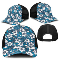 Karakarawa Bula Fiji Baseball Net Cap Fijian Tapa Seamless Hibiscus - Polynesian Pride