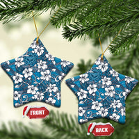 Karakarawa Bula Fiji Ceramic Ornament Fijian Tapa Seamless Hibiscus - Polynesian Pride