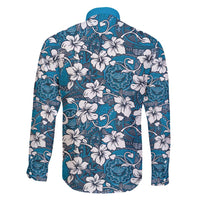 Karakarawa Bula Fiji Family Matching Long Sleeve Bodycon Dress and Hawaiian Shirt Fijian Tapa Seamless Hibiscus LT14 - Polynesian Pride