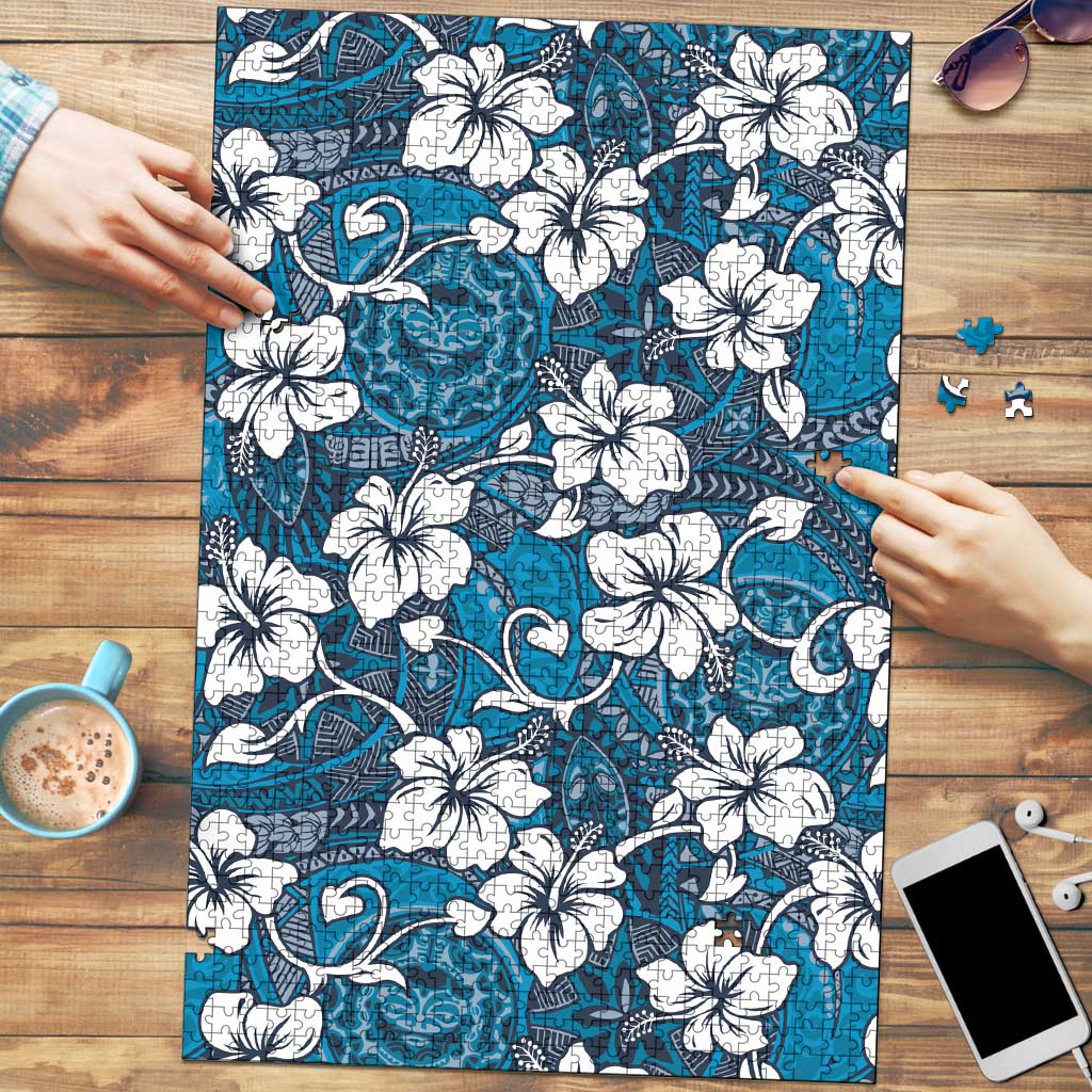 Karakarawa Bula Fiji Puzzle Fijian Tapa Seamless Hibiscus - Polynesian Pride