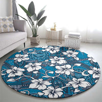 Karakarawa Bula Fiji Round Carpet Fijian Tapa Seamless Hibiscus - Polynesian Pride