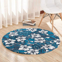 Karakarawa Bula Fiji Round Carpet Fijian Tapa Seamless Hibiscus - Polynesian Pride