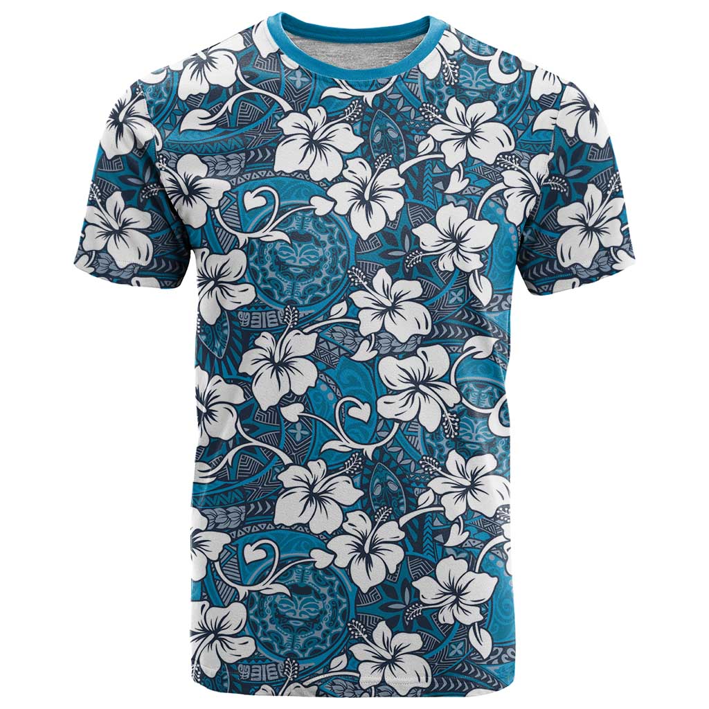 Karakarawa Bula Fiji T Shirt Fijian Tapa Seamless Hibiscus - Polynesian Pride