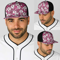 Piqi Bula Fiji Baseball Net Cap Fijian Tapa Seamless Hibiscus - Polynesian Pride