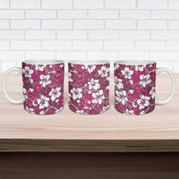 Piqi Bula Fiji Ceramic Mug Fijian Tapa Seamless Hibiscus LT14 - Polynesian Pride