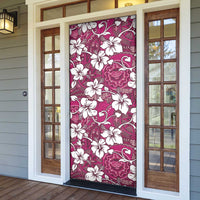 Piqi Bula Fiji Door Cover Fijian Tapa Seamless Hibiscus LT14 - Polynesian Pride