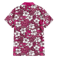 Piqi Bula Fiji Family Matching Long Sleeve Bodycon Dress and Hawaiian Shirt Fijian Tapa Seamless Hibiscus LT14 - Polynesian Pride