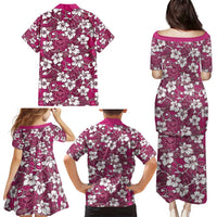 Piqi Bula Fiji Family Matching Puletasi and Hawaiian Shirt Fijian Tapa Seamless Hibiscus - Polynesian Pride