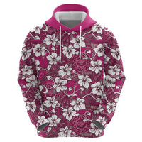 Piqi Bula Fiji Hoodie Fijian Tapa Seamless Hibiscus LT14 - Polynesian Pride