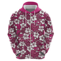 Piqi Bula Fiji Hoodie Fijian Tapa Seamless Hibiscus LT14 - Polynesian Pride