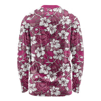 Piqi Bula Fiji Long Sleeve Shirt Fijian Tapa Seamless Hibiscus LT14 - Polynesian Pride