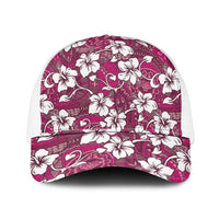 Piqi Bula Fiji Mesh Trucker Cap Fijian Tapa Seamless Hibiscus - Polynesian Pride