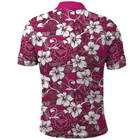 Piqi Bula Fiji Polo Shirt Fijian Tapa Seamless Hibiscus LT14 - Polynesian Pride