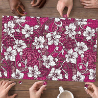 Piqi Bula Fiji Puzzle Fijian Tapa Seamless Hibiscus LT14 - Polynesian Pride