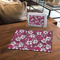 Piqi Bula Fiji Puzzle Fijian Tapa Seamless Hibiscus LT14 - Polynesian Pride