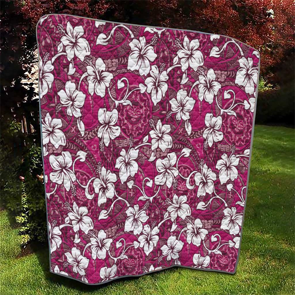 Piqi Bula Fiji Quilt Fijian Tapa Seamless Hibiscus LT14 - Polynesian Pride
