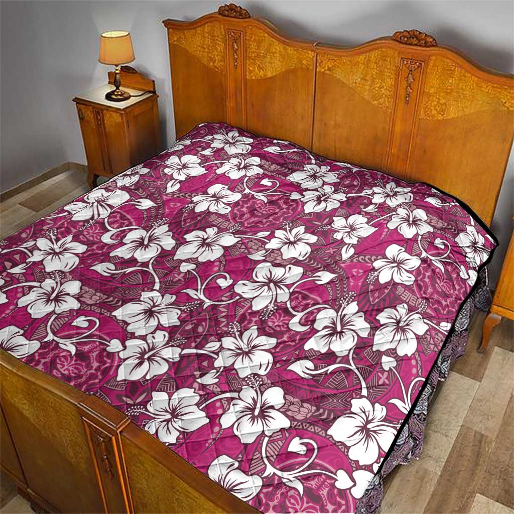 Piqi Bula Fiji Quilt Fijian Tapa Seamless Hibiscus LT14 - Polynesian Pride