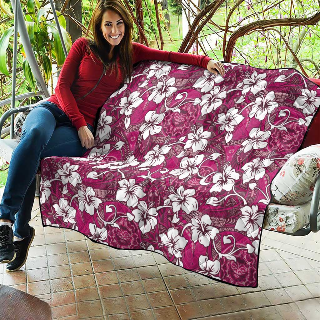 Piqi Bula Fiji Quilt Fijian Tapa Seamless Hibiscus LT14 - Polynesian Pride