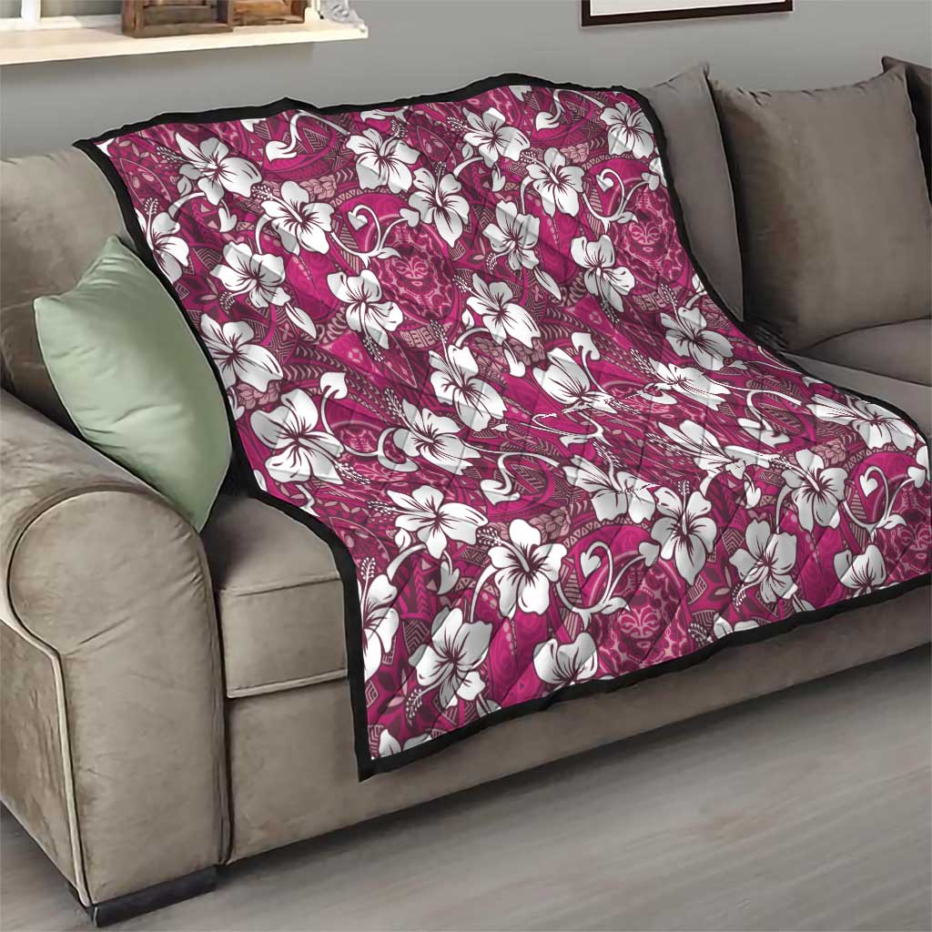 Piqi Bula Fiji Quilt Fijian Tapa Seamless Hibiscus LT14 - Polynesian Pride