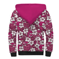 Piqi Bula Fiji Sherpa Hoodie Fijian Tapa Seamless Hibiscus LT14 - Polynesian Pride