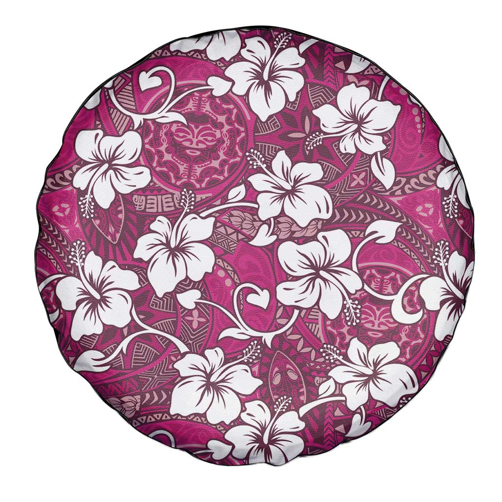 Piqi Bula Fiji Spare Tire Cover Fijian Tapa Seamless Hibiscus LT14 - Polynesian Pride