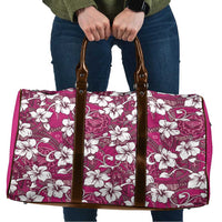 Piqi Bula Fiji Travel Bag Fijian Tapa Seamless Hibiscus LT14 Pink - Polynesian Pride