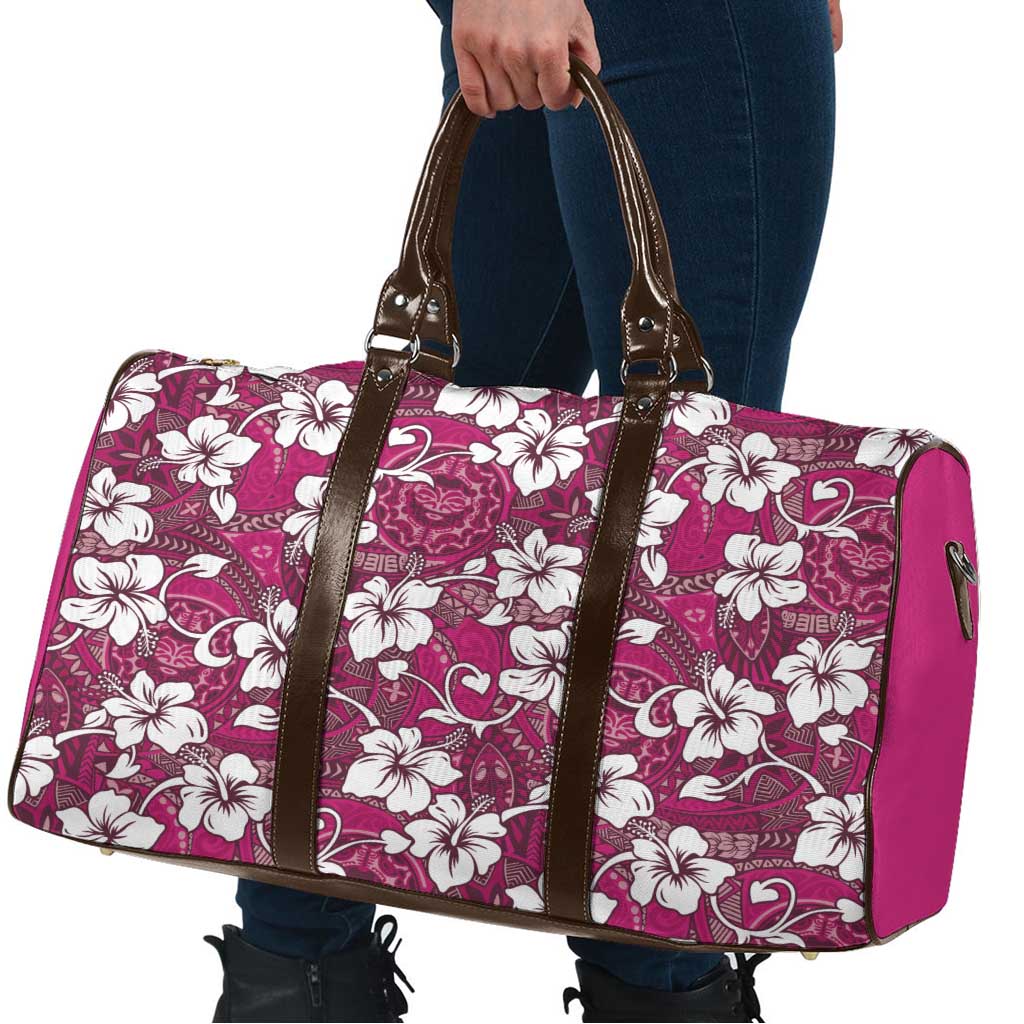 Piqi Bula Fiji Travel Bag Fijian Tapa Seamless Hibiscus LT14 - Polynesian Pride