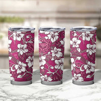 Piqi Bula Fiji Tumbler Cup Fijian Tapa Seamless Hibiscus LT14 - Polynesian Pride