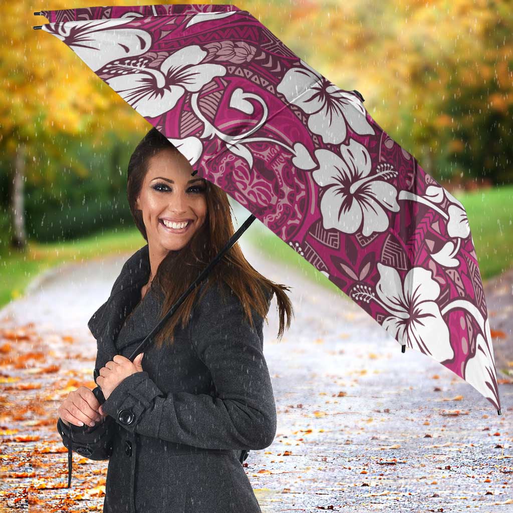 Piqi Bula Fiji Umbrella Fijian Tapa Seamless Hibiscus LT14 - Polynesian Pride