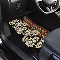 Bula Fiji Masi Car Mats Tapa Tropical Hibiscus Half Stylized LT14 - Polynesian Pride