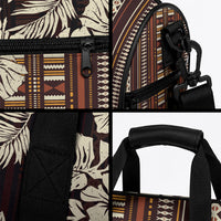 Bula Fiji Masi Duffle Bag Tapa Tropical Hibiscus Half Stylized