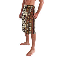 Bula Fiji Masi Lavalava Tapa Tropical Hibiscus Half Stylized LT14 - Polynesian Pride