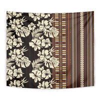 Bula Fiji Masi Tapestry Tapa Tropical Hibiscus Half Stylized LT14 - Polynesian Pride