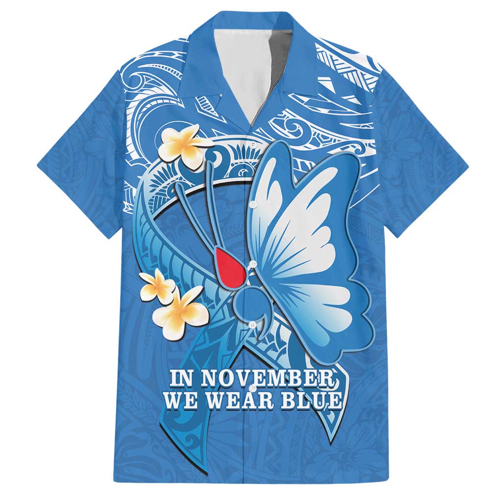 Polynesia Diabetes Awareness Month Hawaiian Shirt In November We Wear Blue