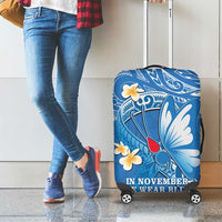 Polynesia Diabetes Awareness Month Luggage Cover In November We Wear Blue