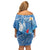 Polynesia Diabetes Awareness Month Off Shoulder Short Dress In November We Wear Blue