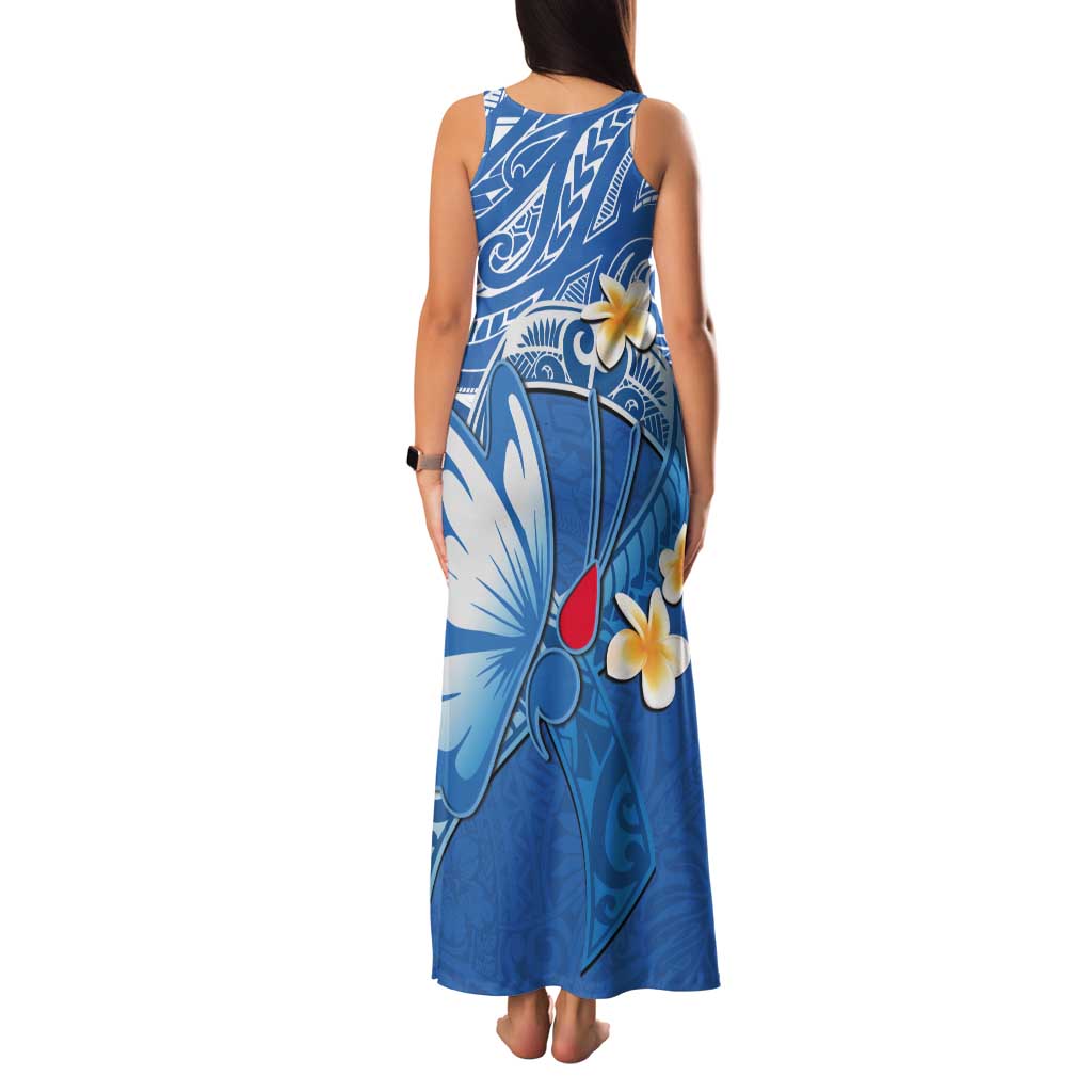 Polynesia Diabetes Awareness Month Tank Maxi Dress In November We Wear Blue