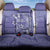 Polynesia Stomach Cancer Awareness Back Car Seat Cover Periwinkle Ribbon Brave Strong!